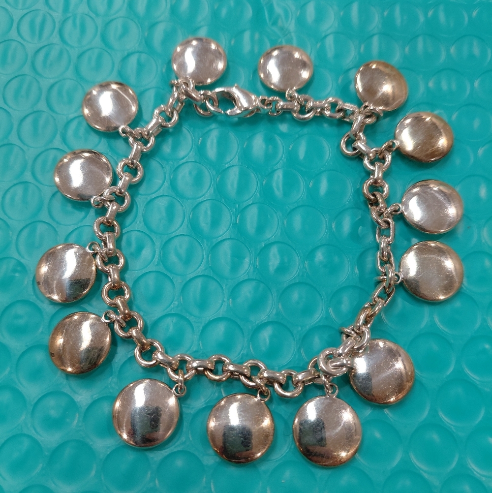Tiffany Silver Multi-Disc Bracelet 61.1 Grams